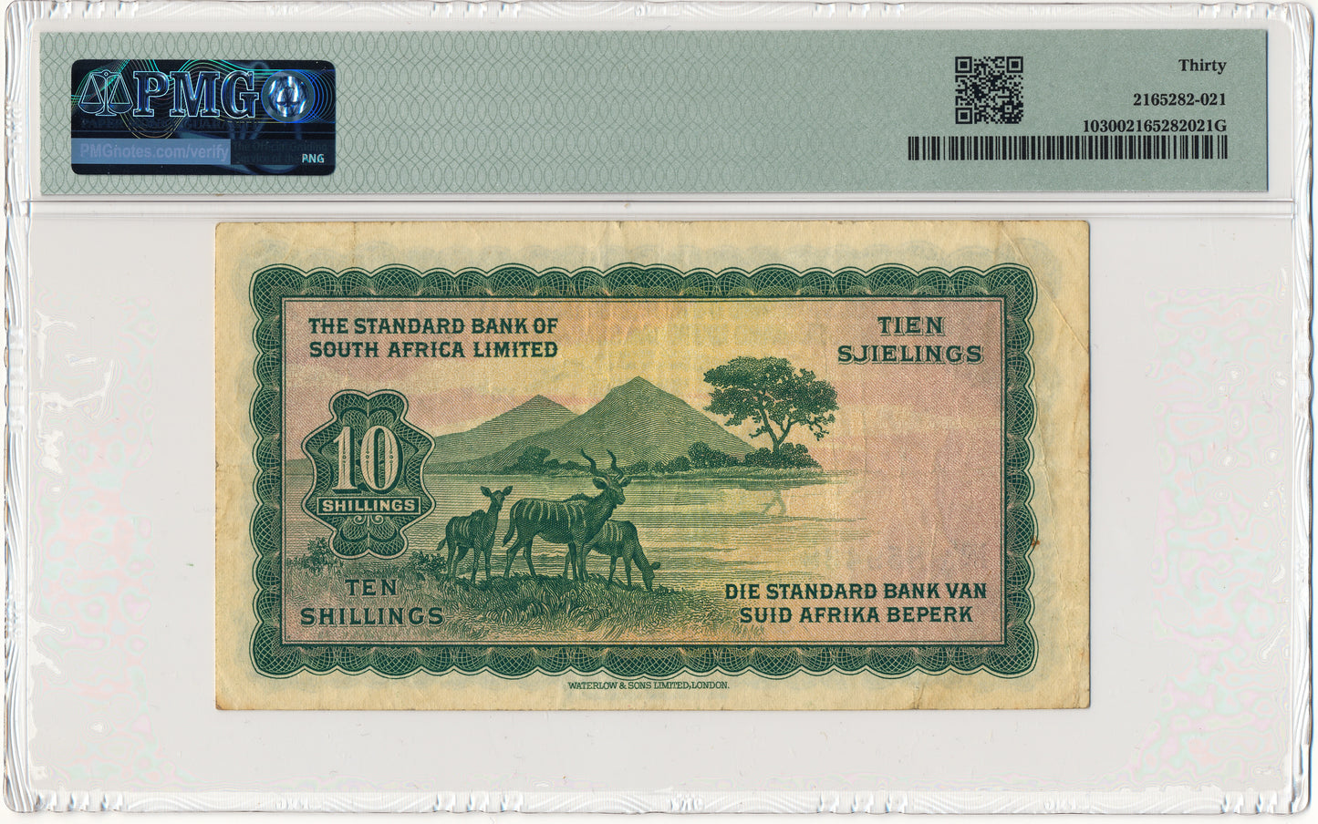 SOUTHWEST AFRICA Standard Bank P.10 1959 10 shillings VF 30