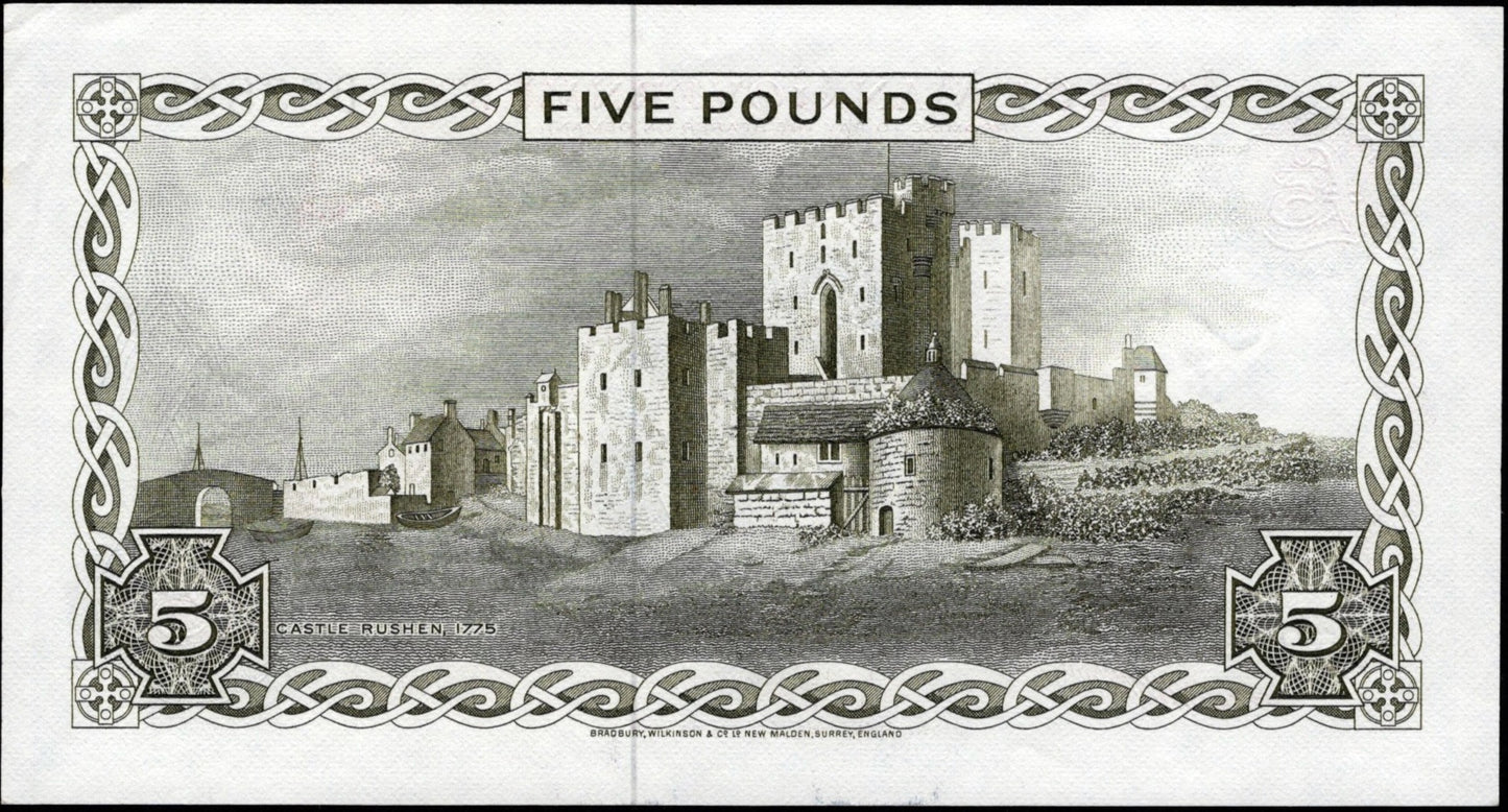 ISLE OF MAN P.30b IM42b 1972-1979 £5 CHOICE UNC