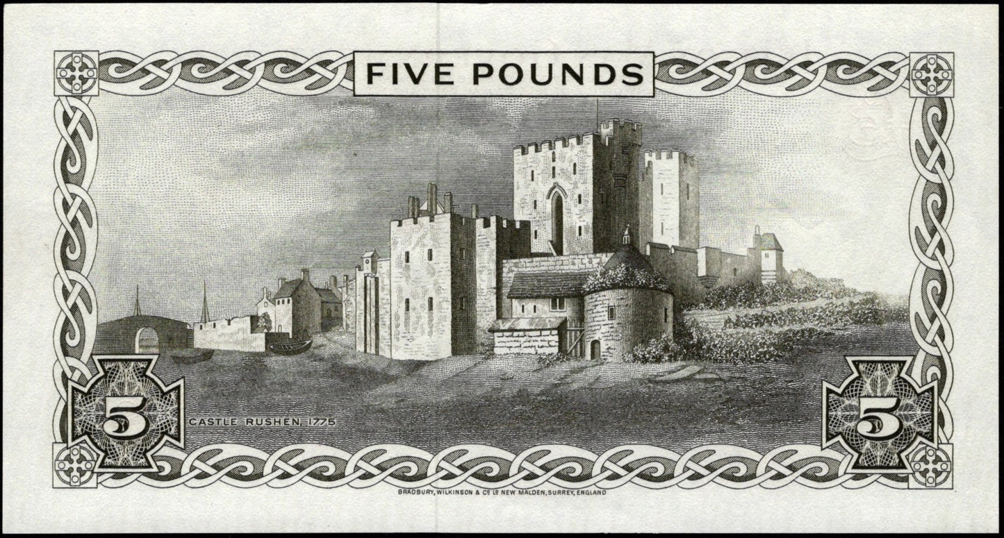 ISLE OF MAN P.35Aa IM43b 1979-1991 £5 GEF
