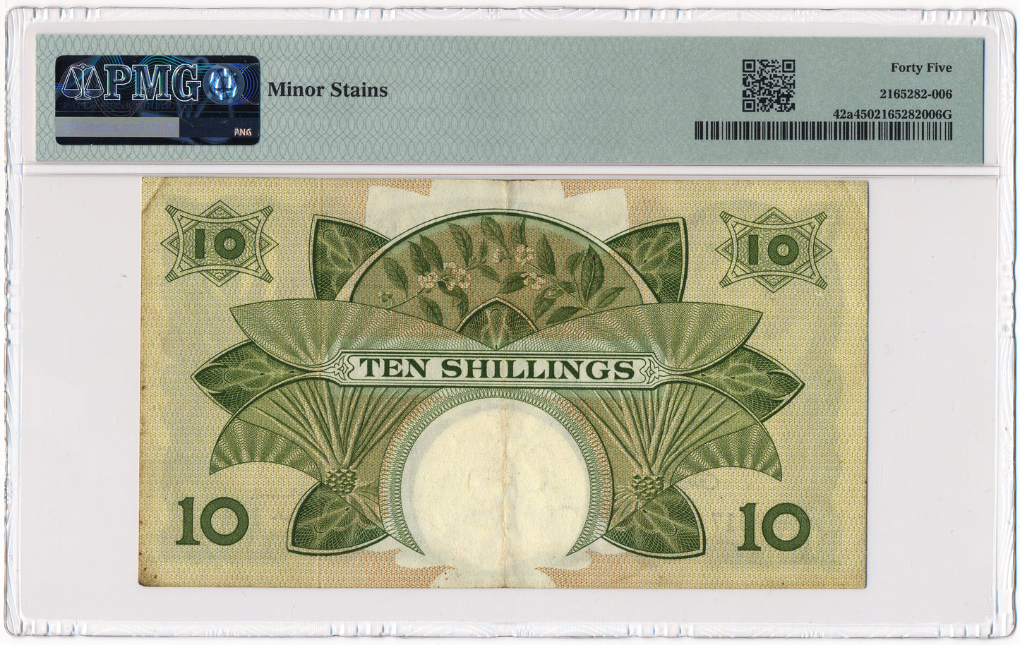 EAST AFRICA P.42a 1961 10 Shillings Choice EF45