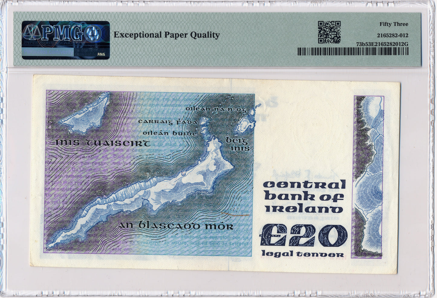 IRELAND P.73b E149 1983 £20 AUNC 53 EPQ