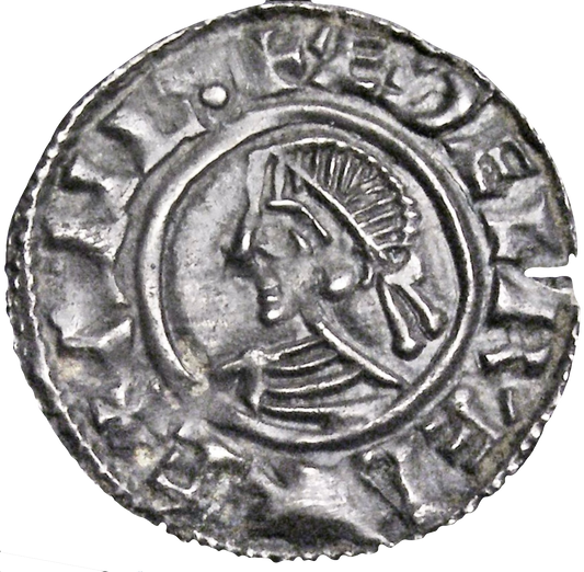 1042-1066 EDWARD THE CONFESSOR Silver Penny Radiate Small Cross type S.1173 EF