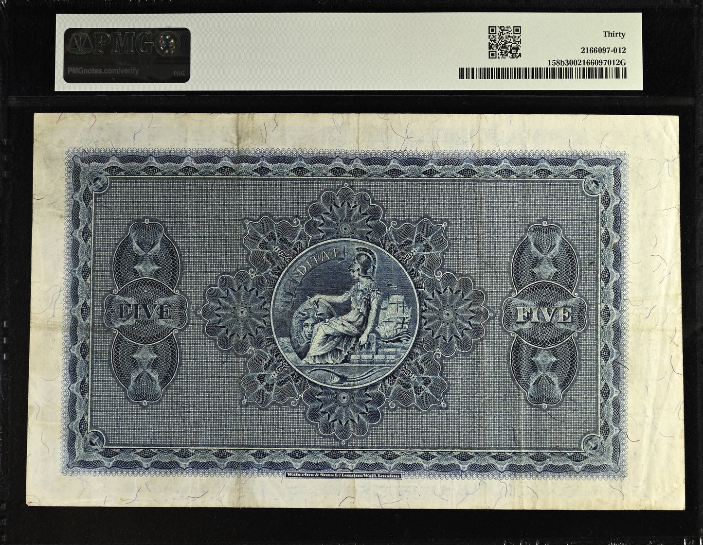 SCOTLAND P.158b SC213c 1943 British Linen Bank First series £5 C/7 VF 30