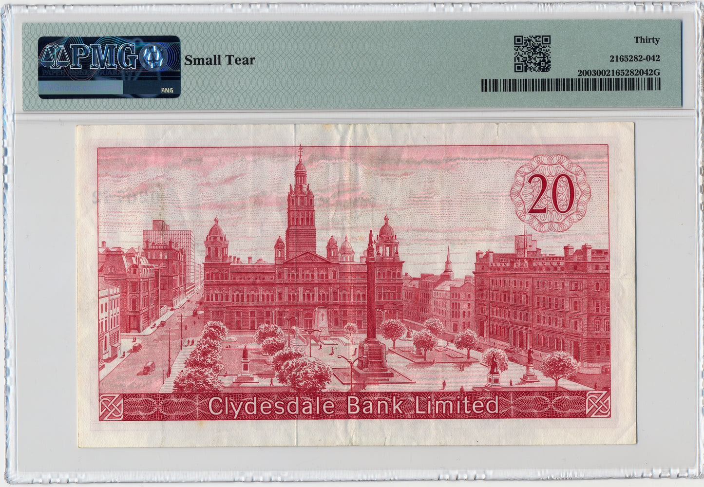 SCOTLAND P.200 SC323 1967 Clydesdale Bank £20 VF 30