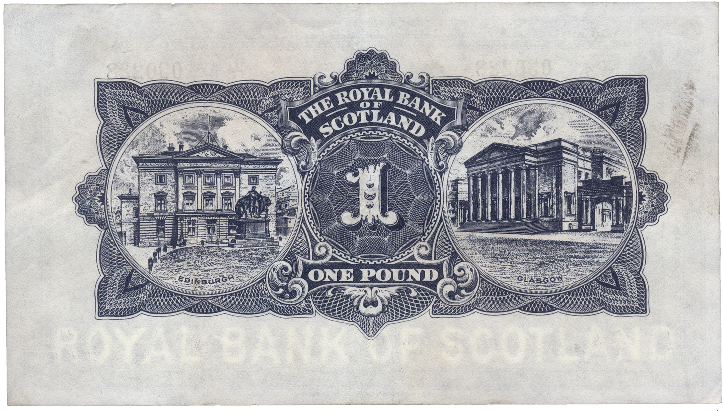 SCOTLAND P.324b SC803 1959 Royal Bank of Scotland £1 EF