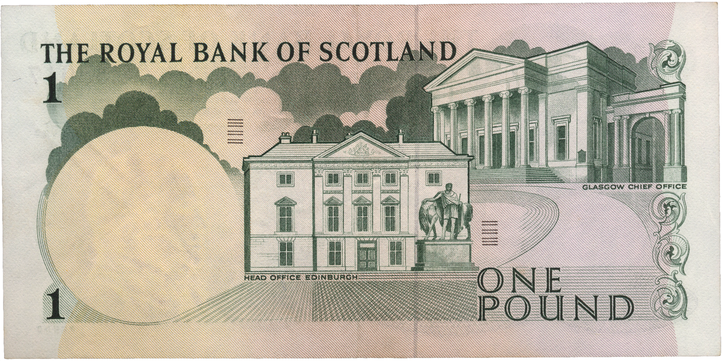 SCOTLAND P.327a SC805 1966 Royal Bank of Scotland £1 EF