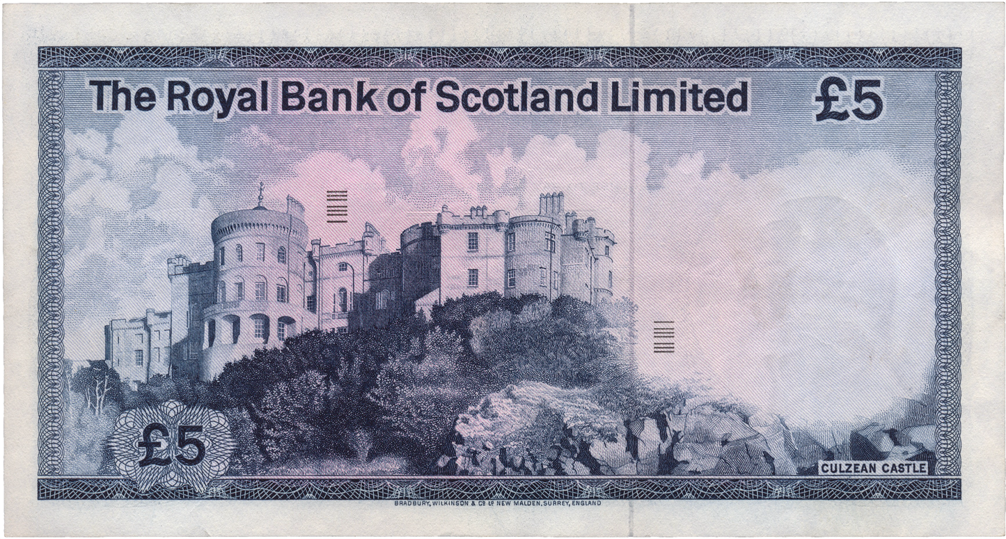 SCOTLAND P.337a SC817 1975 Royal Bank of Scotland £5 UNC