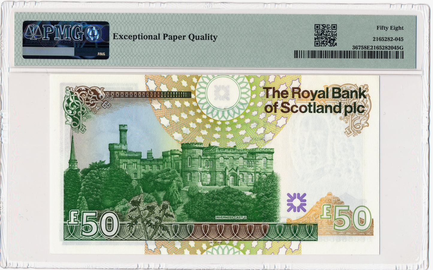 SCOTLAND P.367 SC871 2005 Royal Bank of Scotland First series £50 Choice AUNC 58 EPQ A/1