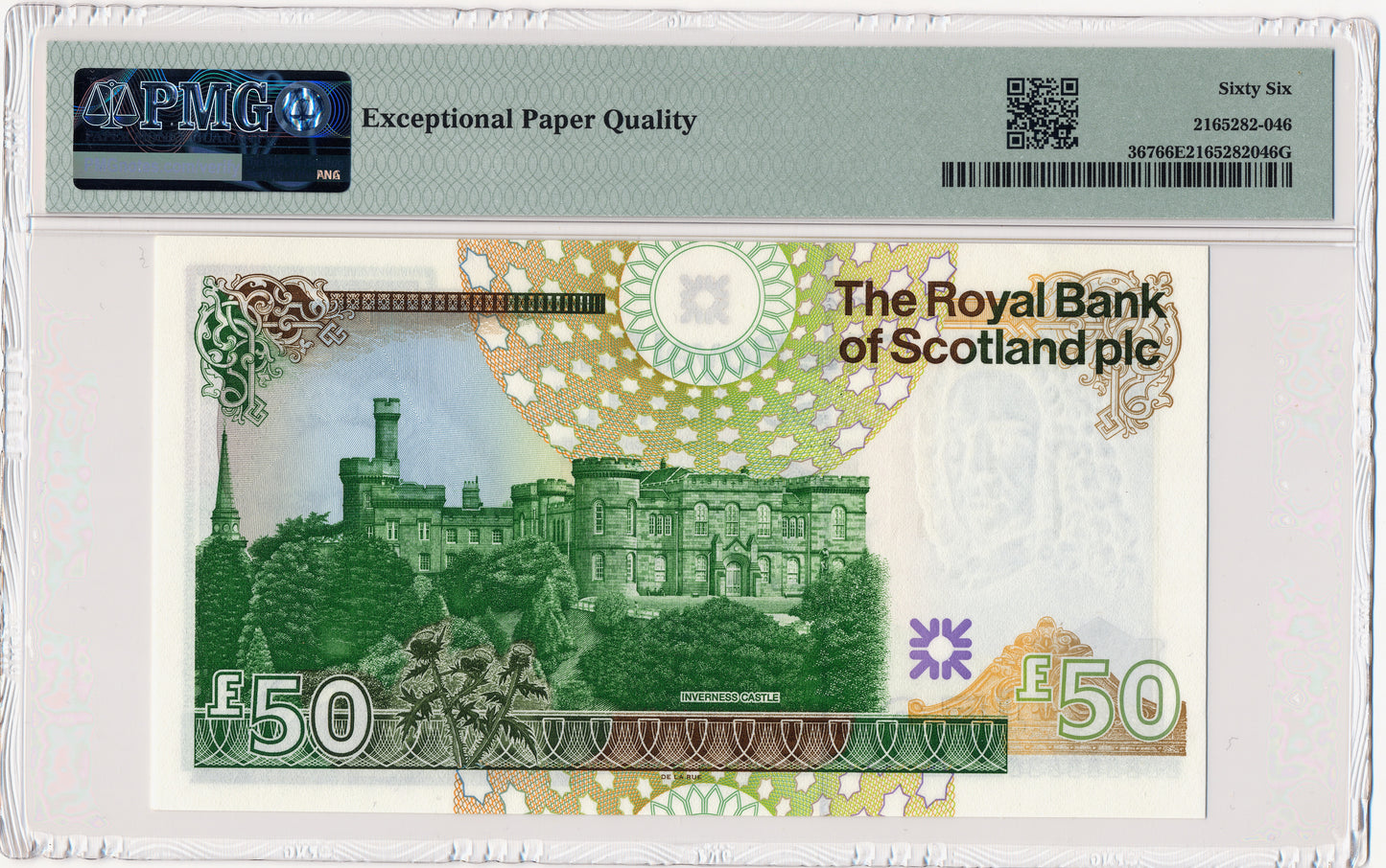 SCOTLAND P.367 SC871 2005 Royal Bank of Scotland First series £50 Gem UNC 66 EPQ A/1