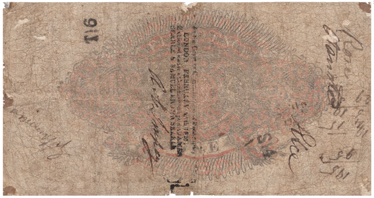 Saffron Walden Bank 1824 £1 banknote Outing 1848b
