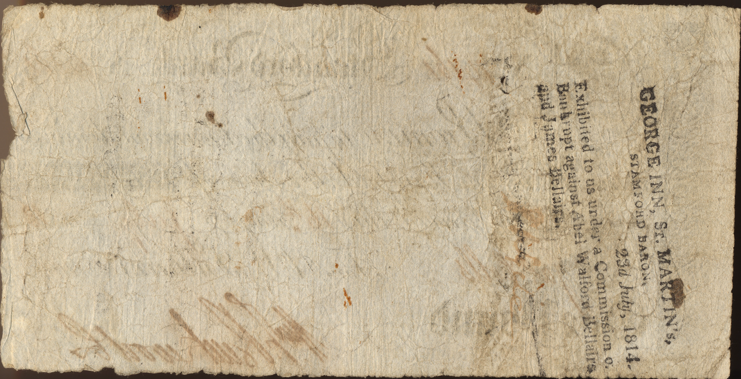 Stamford Bank 1813 £1 banknote Outing 2030a