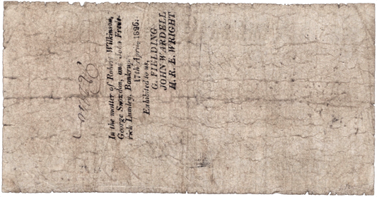 Stockton & Cleveland Bank 1813 £1 banknote Outing 2046b