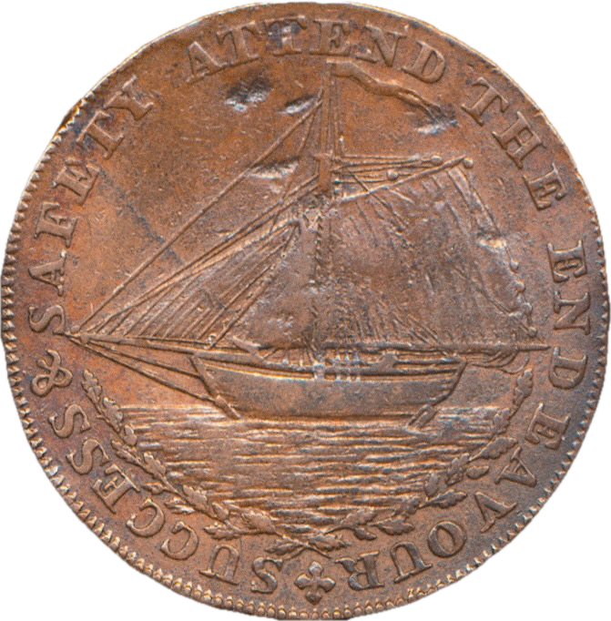 Sussex D&H 24 Hastings 1794 Conder Halfpenny