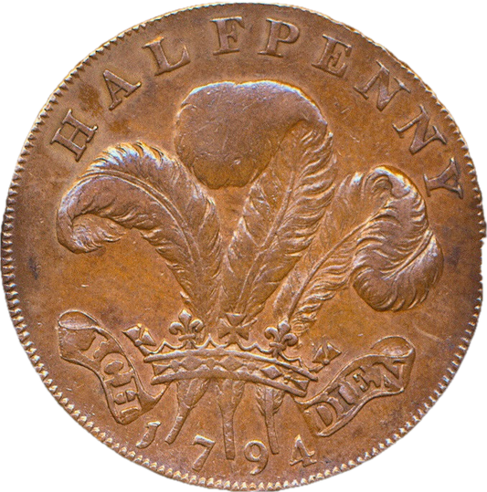 Sussex D&H 2 Brighton 1794 Conder Halfpenny
