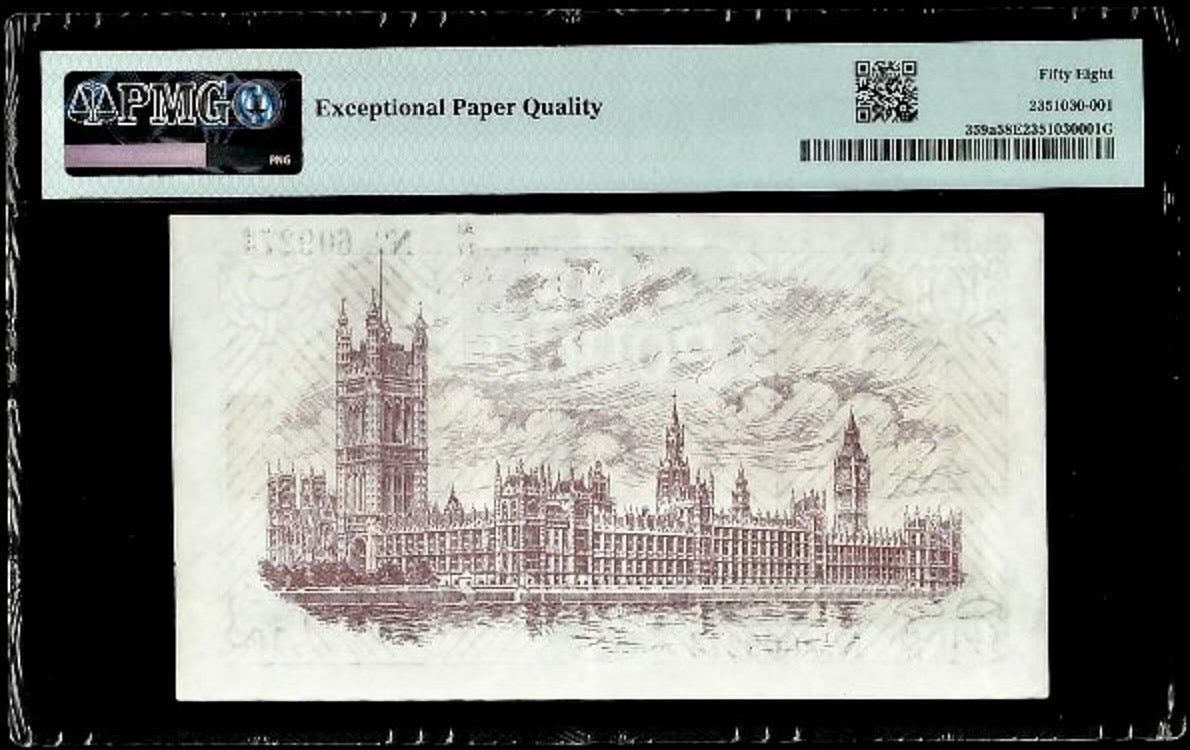 P.359a T31.1 1923 HM Treasury Fisher £1 Choice AUNC58 EPQ