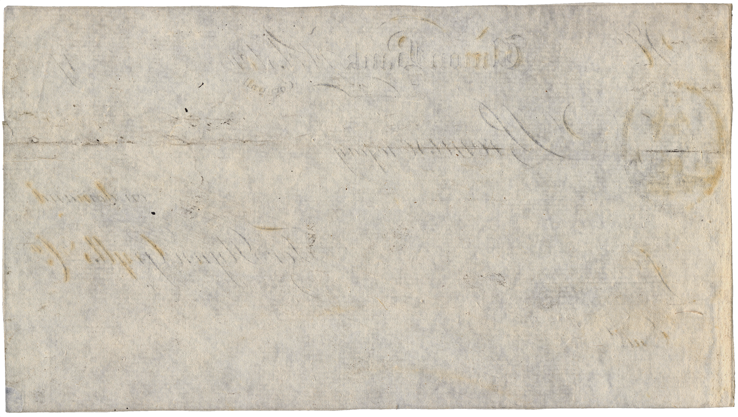 Union Bank Cornwall Helston 17-- proof promissory note Outing 922