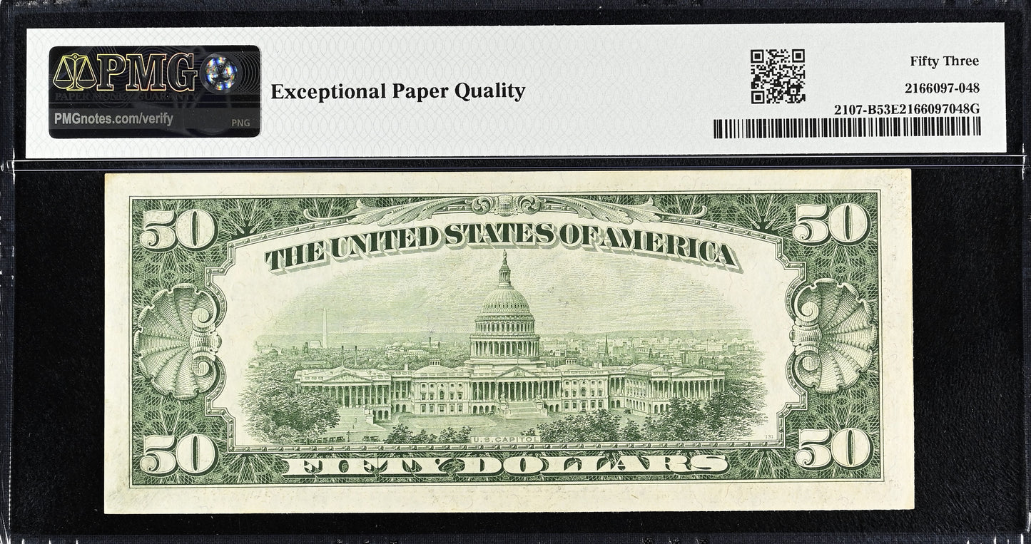 USA P.441b 1950 Silver Certificate $50 AUNC 53 EPQ