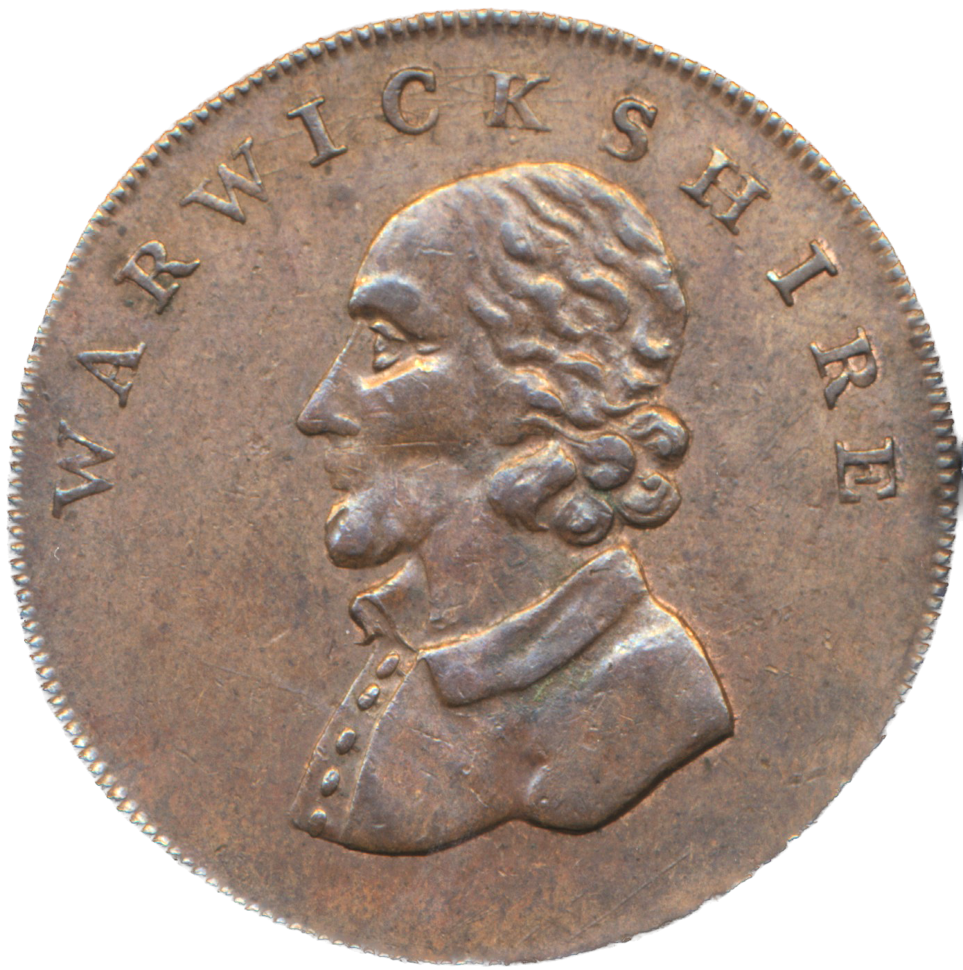 Warwickshire D&H 49 1792 County Conder Halfpenny