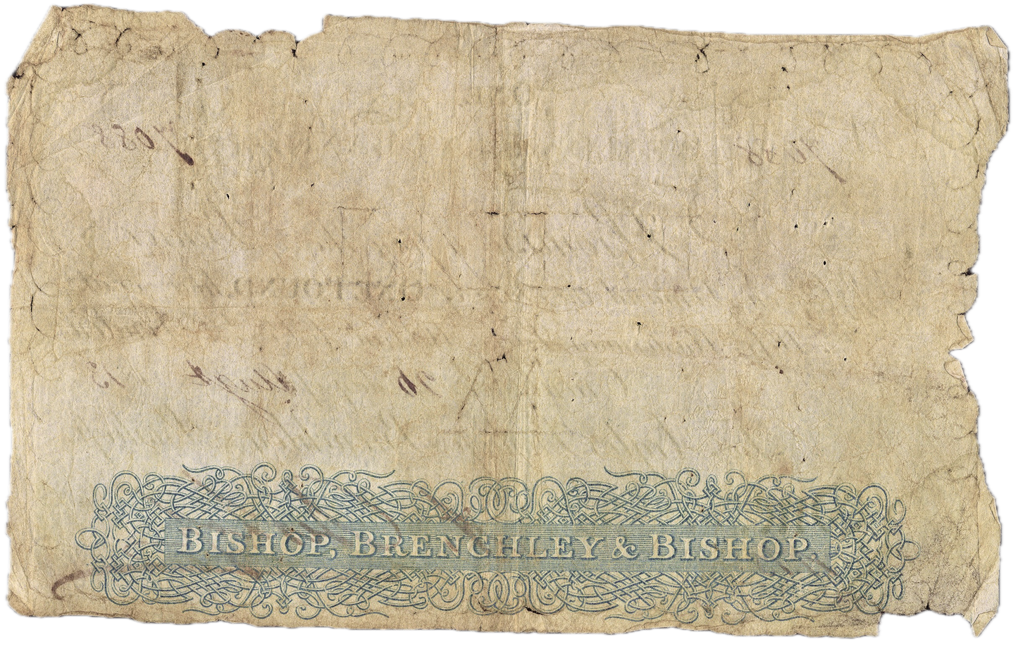 Weald of Kent Bank 1813 £1 banknote Outing 608a