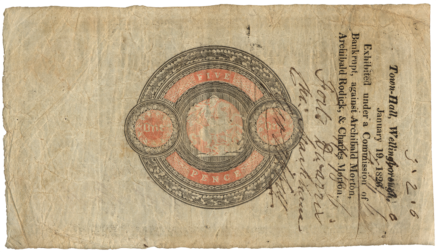 Wellingborough Bank 1823 £1 banknote Outing 2294e