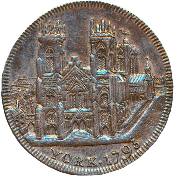 Yorkshire D&H 63 York 1793 Conder Halfpenny