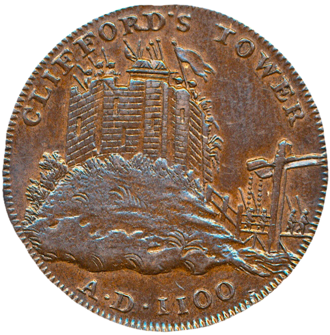 Yorkshire D&H 63 York 1793 Conder Halfpenny