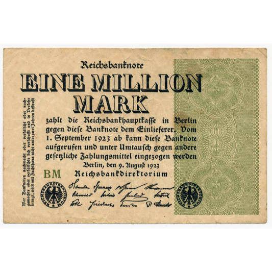 GERMANY P.102c 1923 1,000,000 Mark VF