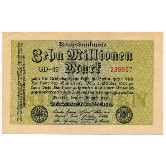 GERMANY P.106c 1923 10,000,000 Mark EF