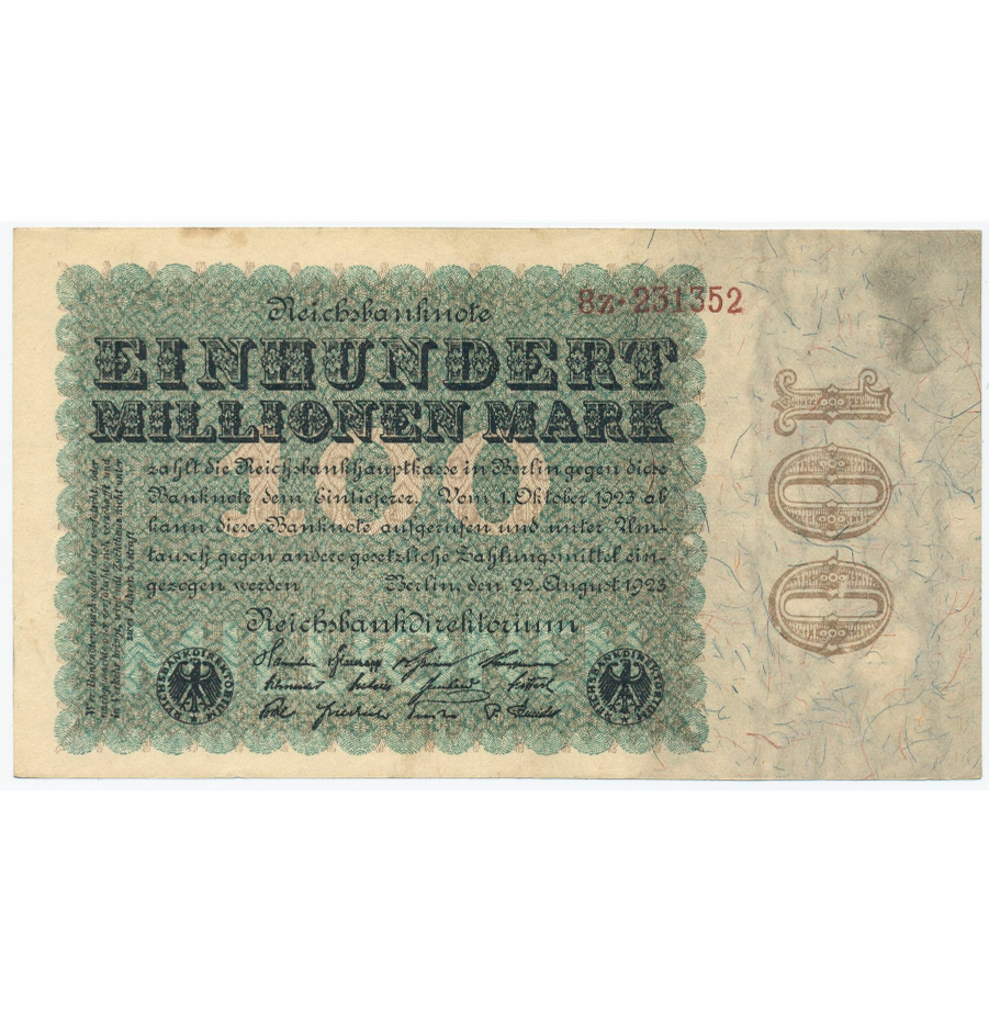GERMANY P.107a 1923 100,000,000 Mark AUNC