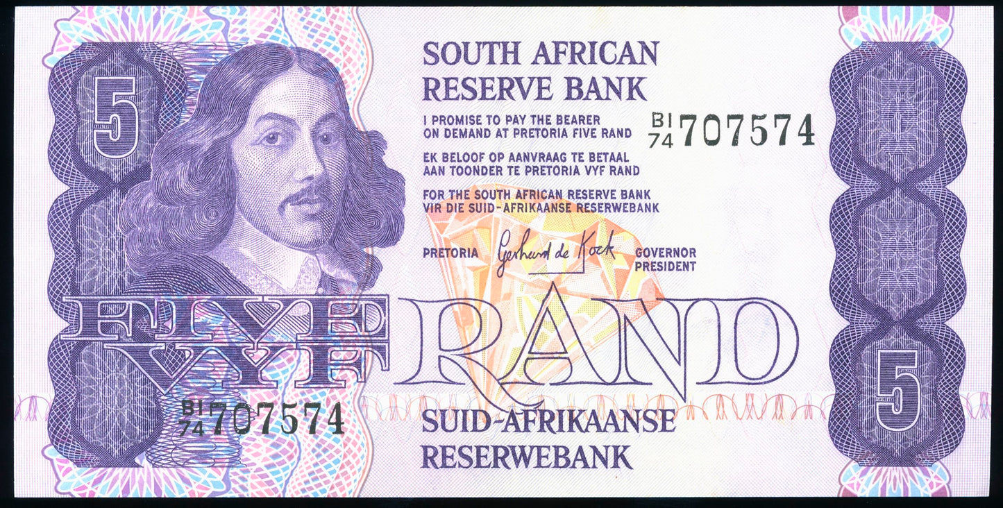 SOUTH AFRICA P.119b 1967 5 Rand UNC