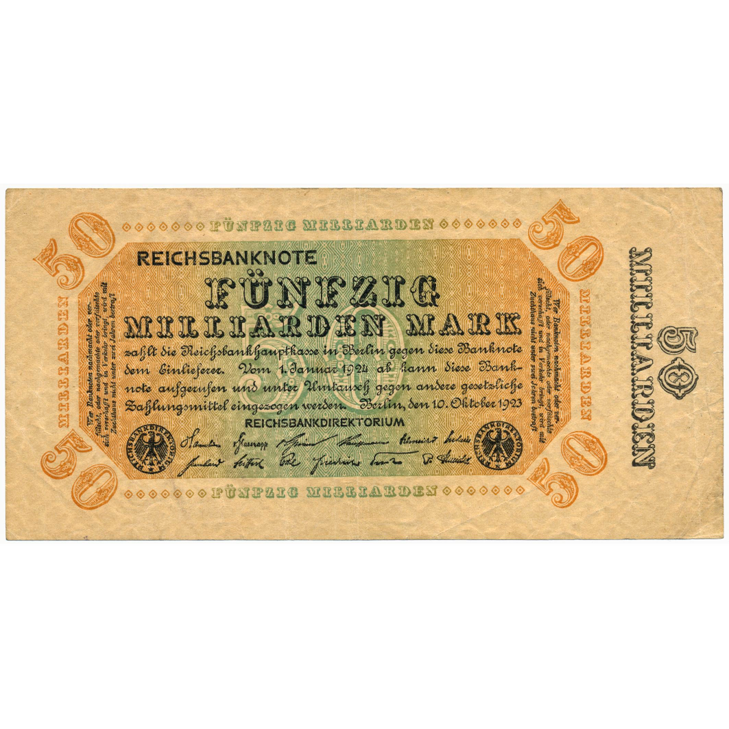 GERMANY P.119c 1923 50,000,000,000 Mark VF