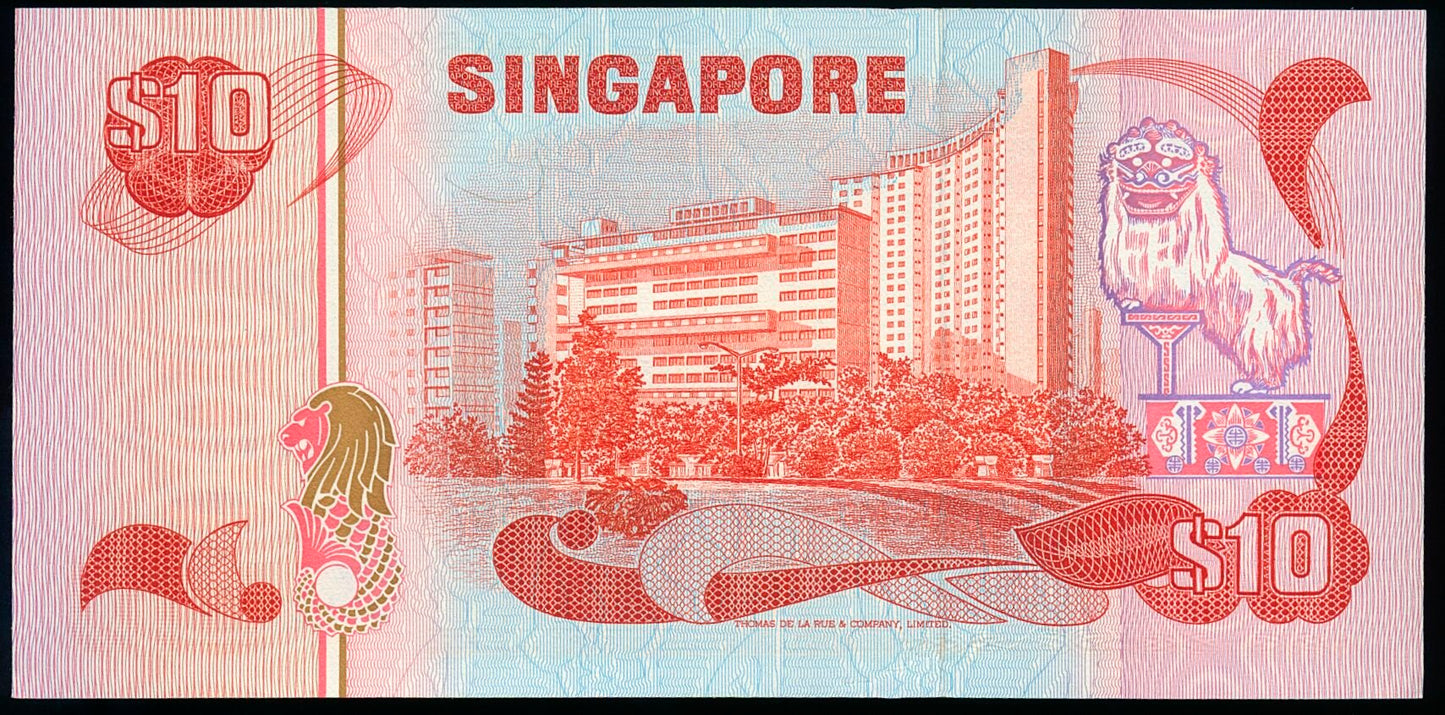 SINGAPORE P.11b 1979 10 Dollar AUNC