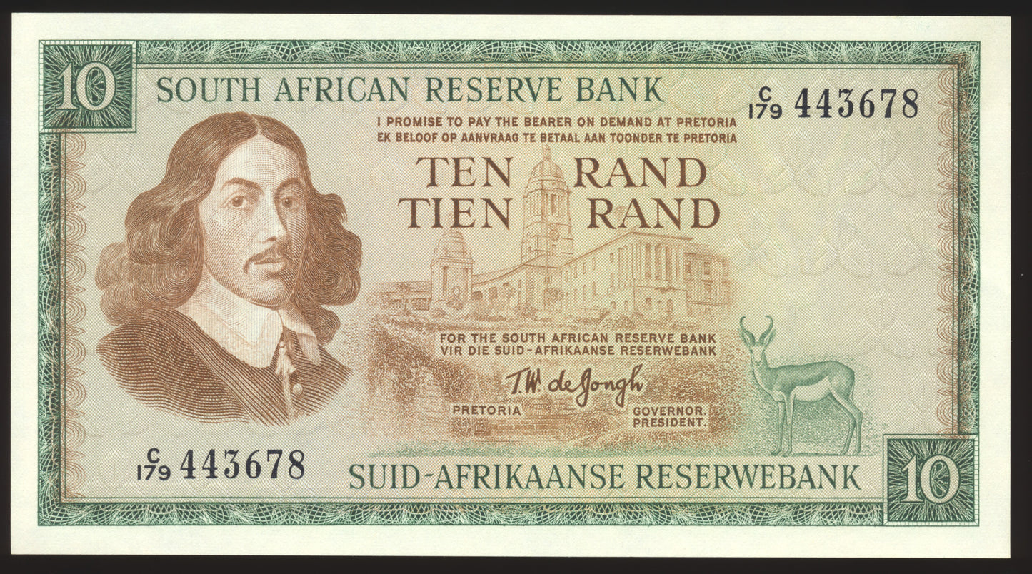 SOUTH AFRICA P.120a 1978-1981 10 Rand UNC
