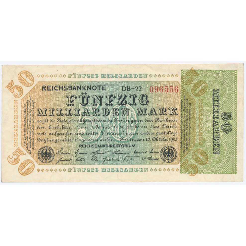 GERMANY P.120b 1923 50,000,000,000 Mark AUNC