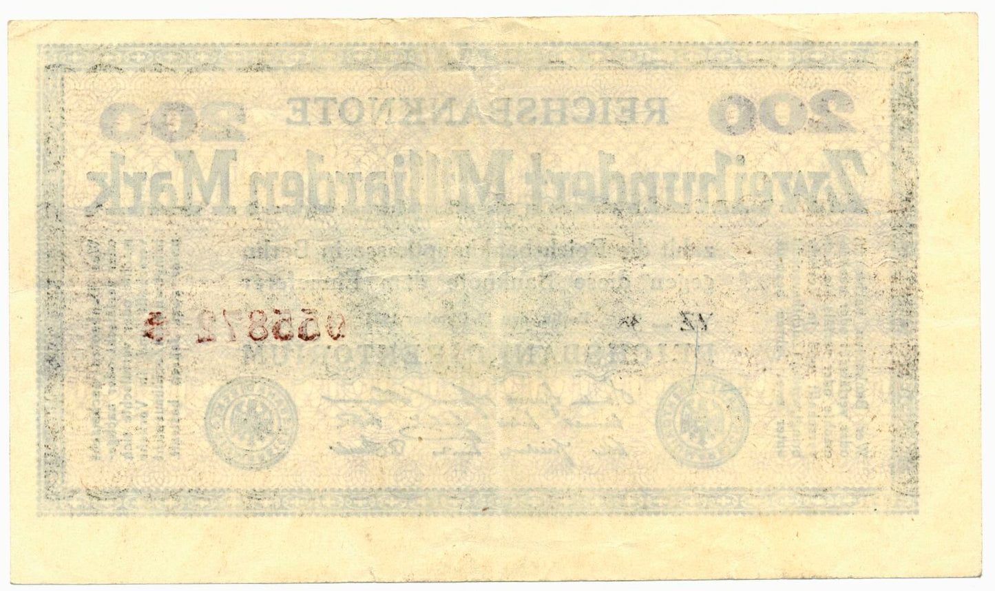 GERMANY P.121a 1923 200,000,000,000 Mark EF