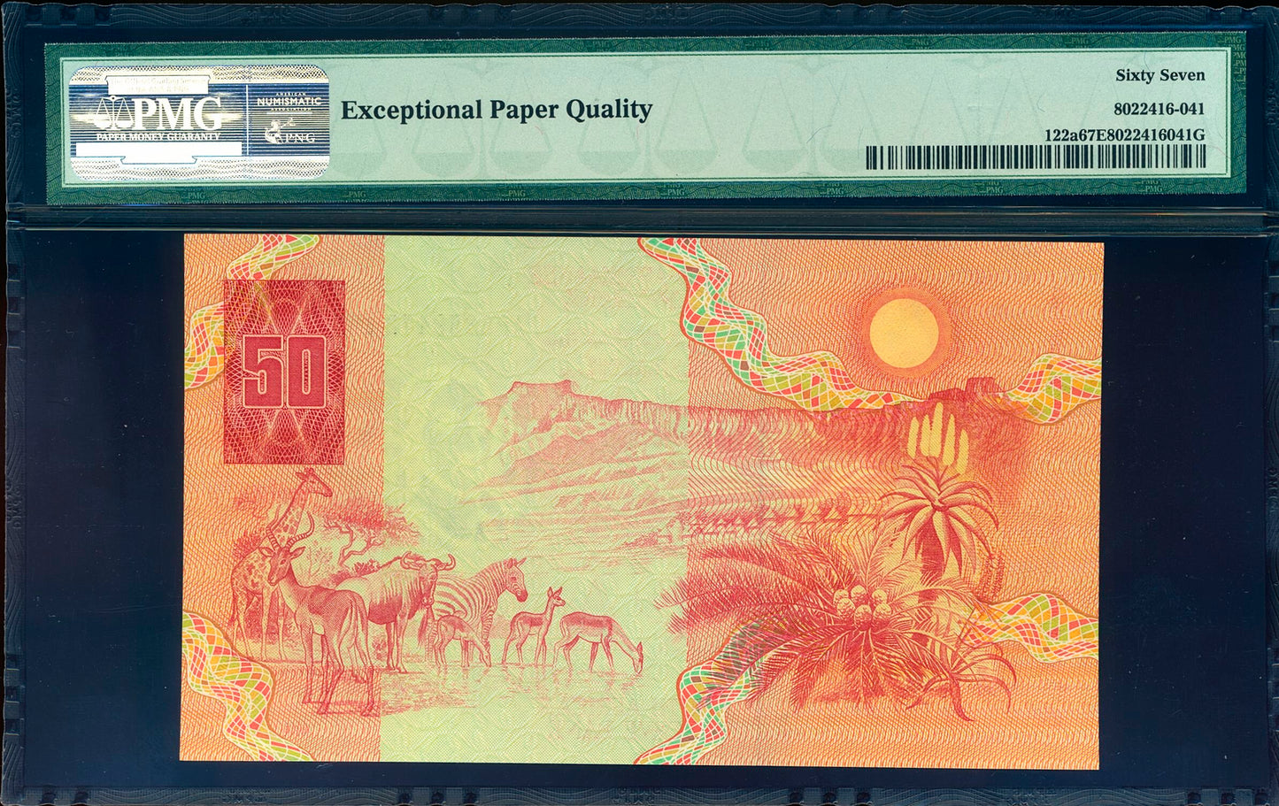 SOUTH AFRICA P.122a 1984 50 Rand SUPERB GEM 67 UNC