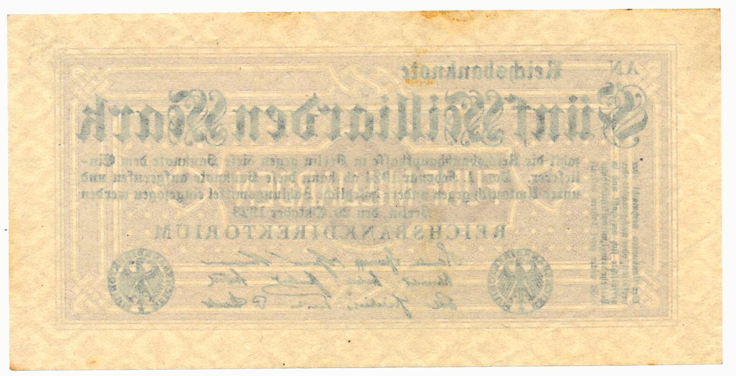 GERMANY P.123b 1923 5,000,000,000 Mark GEF