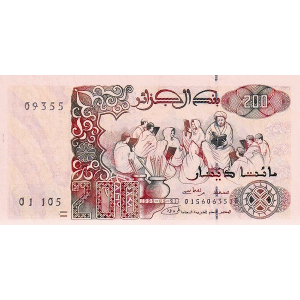 ALGERIA P.138 1983 200 Dinars AUNC