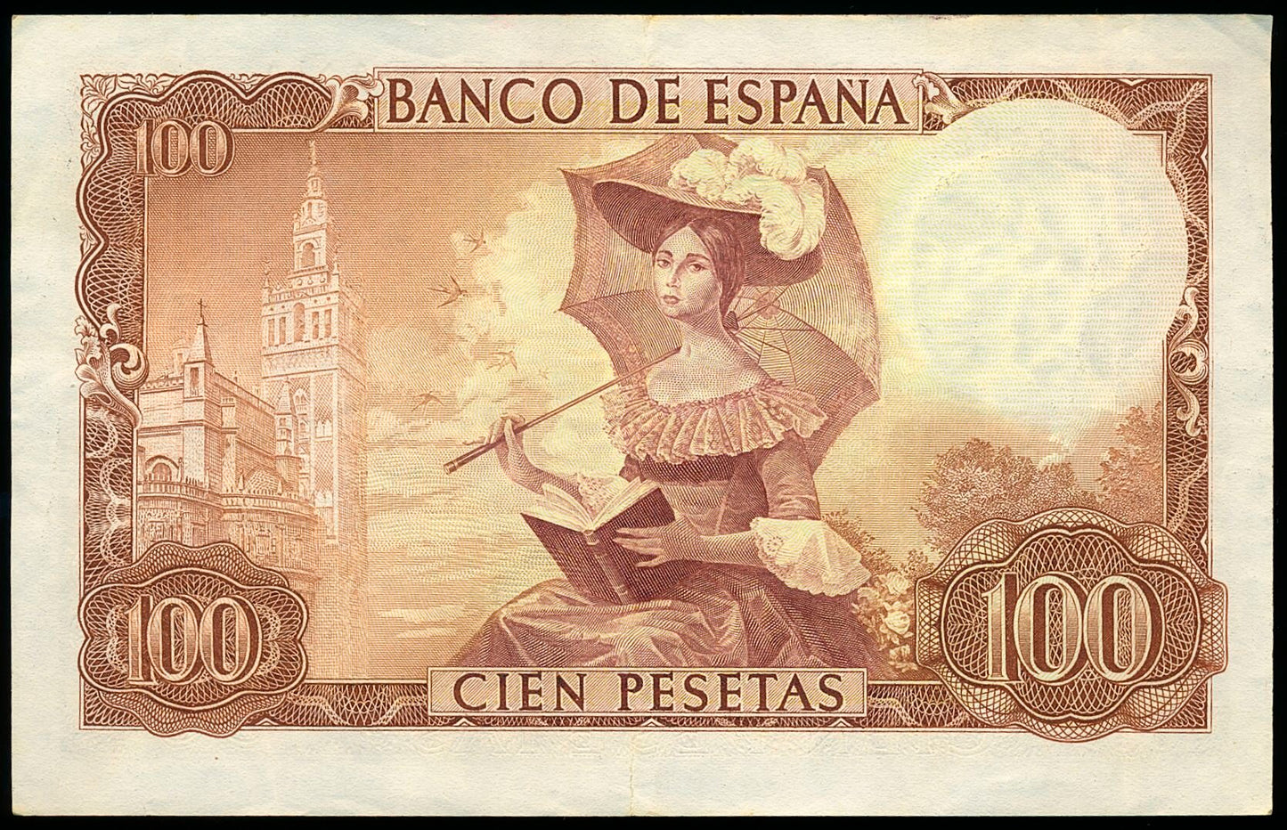 SPAIN P.150 1965 100 Peseta GEF