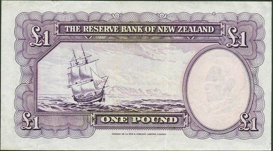 NEW ZEALAND P.159d 1940-1967 £1 NEF