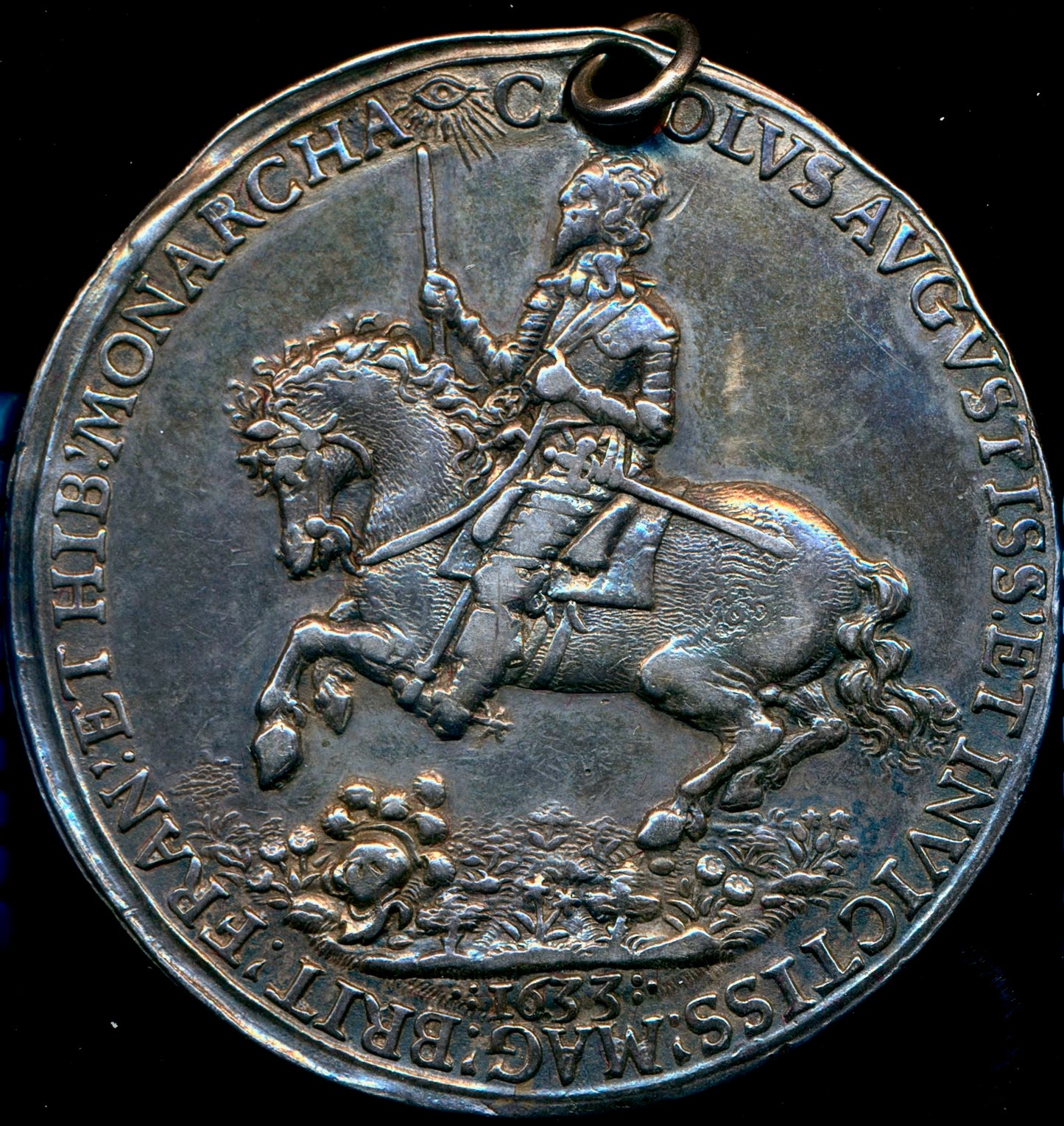 1633 Return to London of Charles I 43mm silver medal MI 266/62 E124b GVF