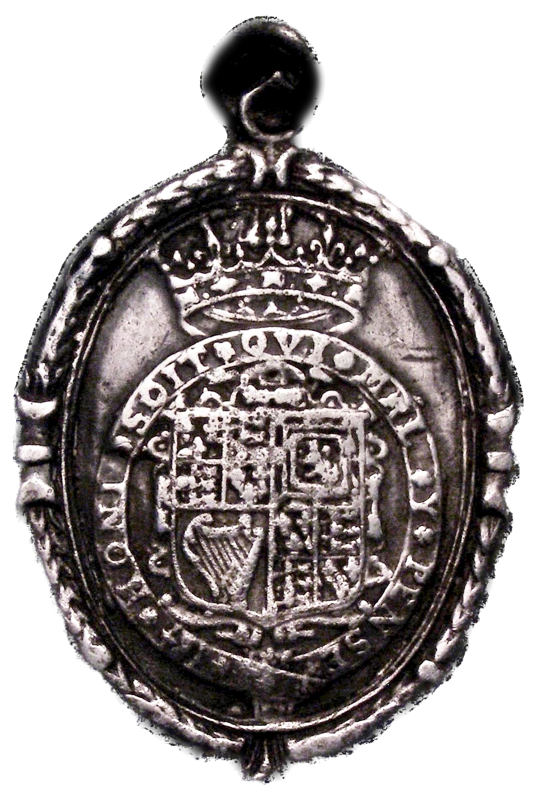 1642 (2) Royalist silver badge 51mm*37mm MI 360/232 E168a NVF