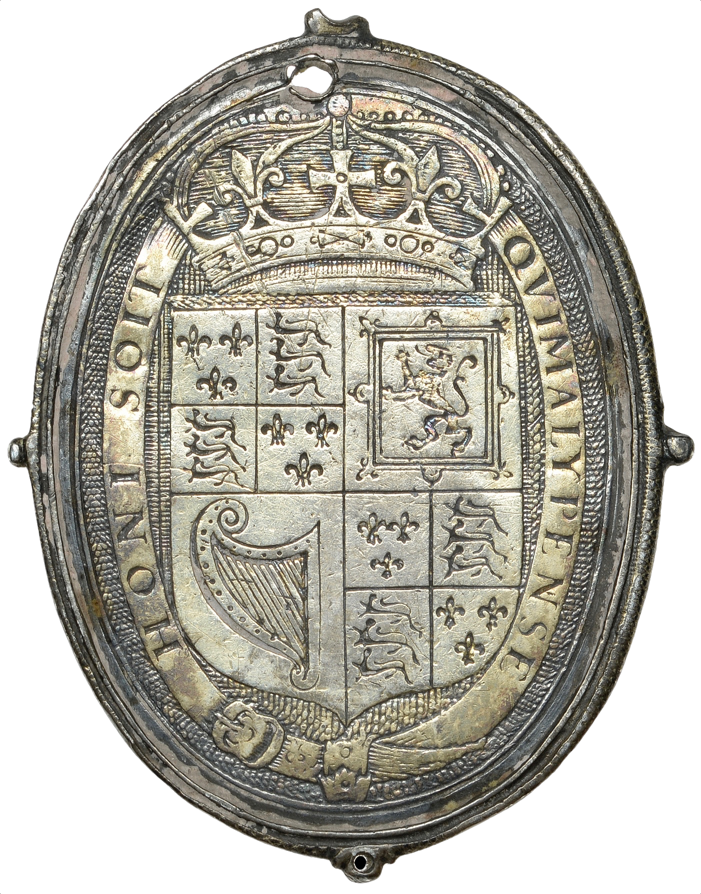 1642 (c) Royalist silver badge 40mm MI 360/231 E167b VF