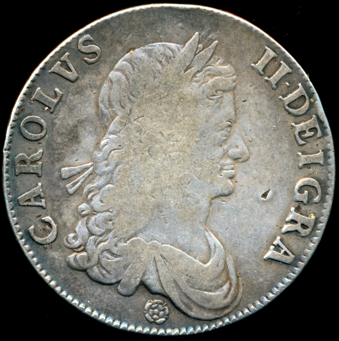 1662 Crown S3351 ESC 344 Rose Dated 1662 stop after HIB Scarce F