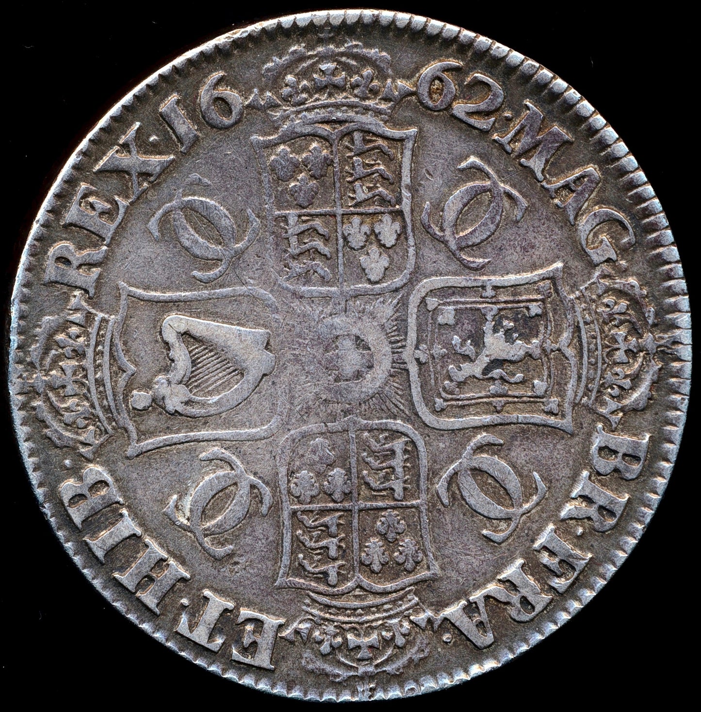 1662 Crown S3353 ESC 347 No rose Undated Scarce VF