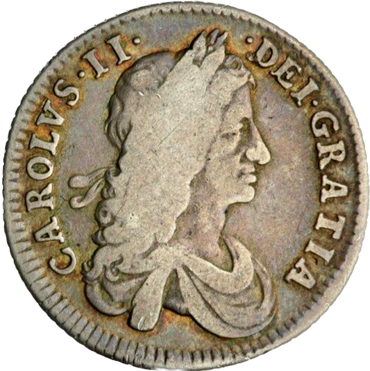 1663 Shilling First bust Transposed shields S3371 ESC 504 Extremely rare (R3) F/GF