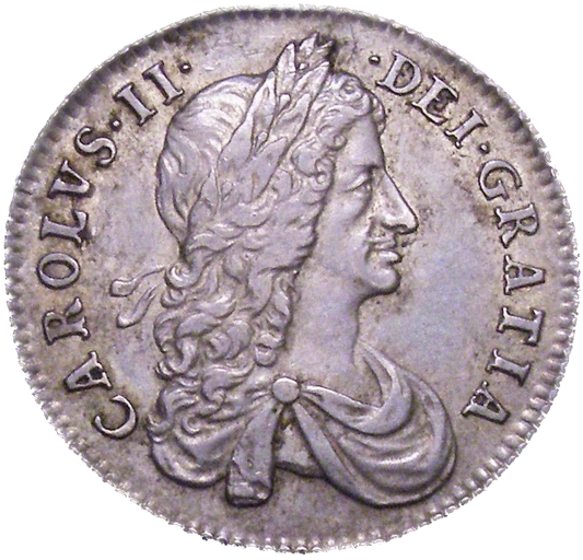 1663 Shilling First bust variety S3372 ESC 506 NEF