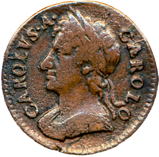 1674 Farthing S3394 BMC 527 Scarce GF