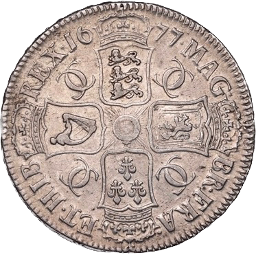 1677 Crown Third bust S3358 ESC 398 Scarce NVF/VF