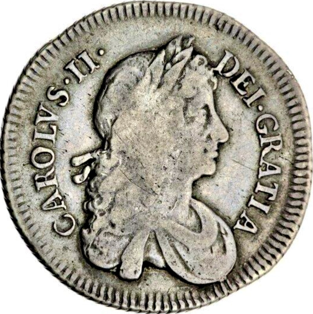 1678 Shilling Second bust S3375ESC 543 Rare (R2) NF/GF